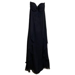 Jenny Yoo Floorlength Black Dress Size 4